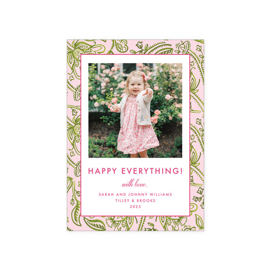 Paisley Holiday Card