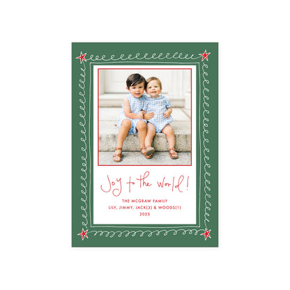 Doodle Border Holiday Card