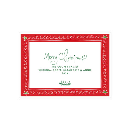 Doodle Border Holiday Card