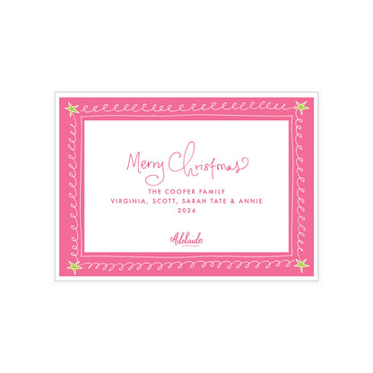 Doodle Border Holiday Card