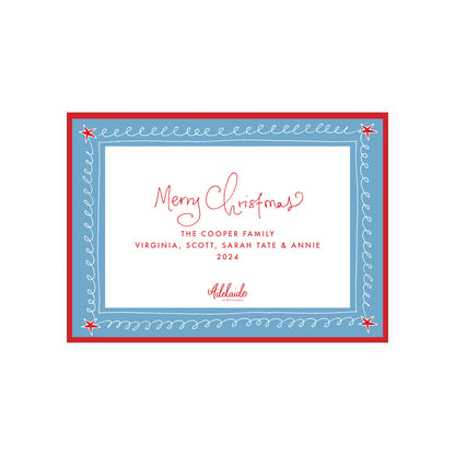 Doodle Border Holiday Card