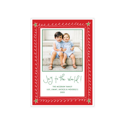 Doodle Border Holiday Card