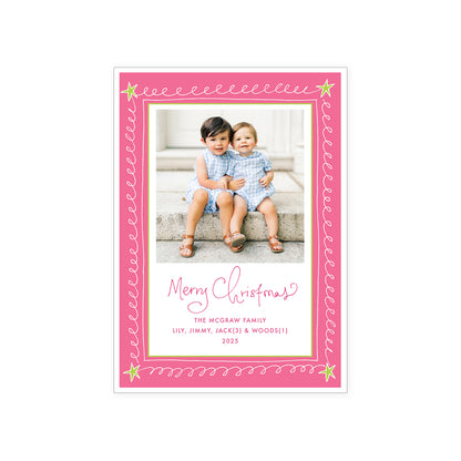 Doodle Border Holiday Card