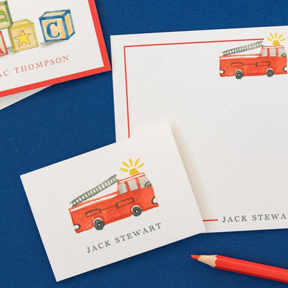 Fire Truck Gift Tags