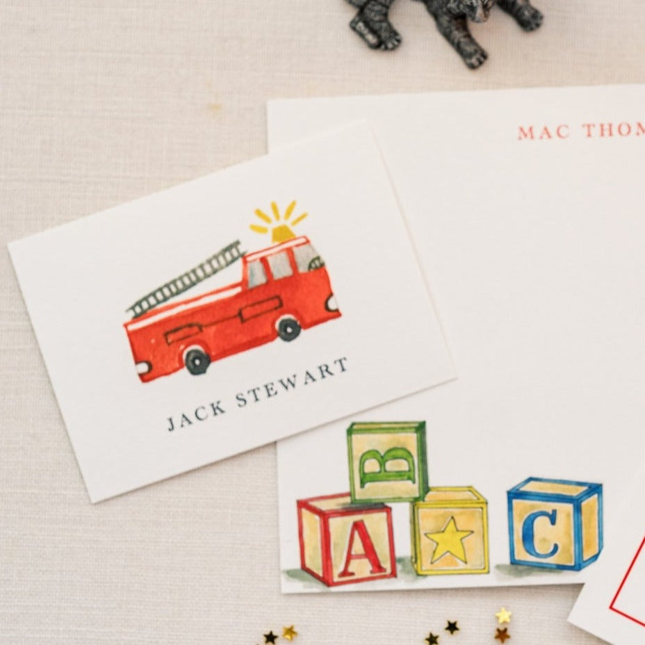 Fire Truck Gift Tags