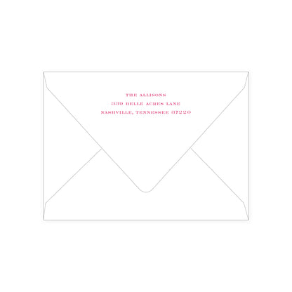 Festive Pink Holiday Card