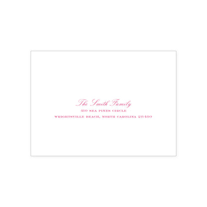 Festive Pink Holiday Card