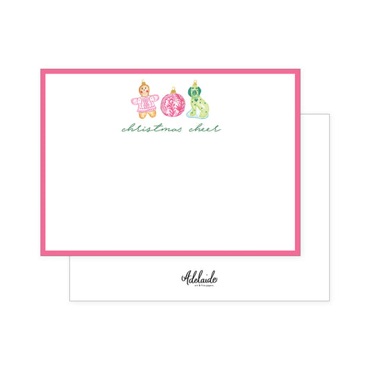 Festive Pink Holiday Stationery