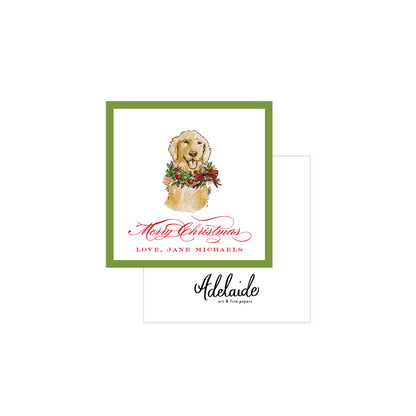 Golden Retriever Holiday Gift Tags