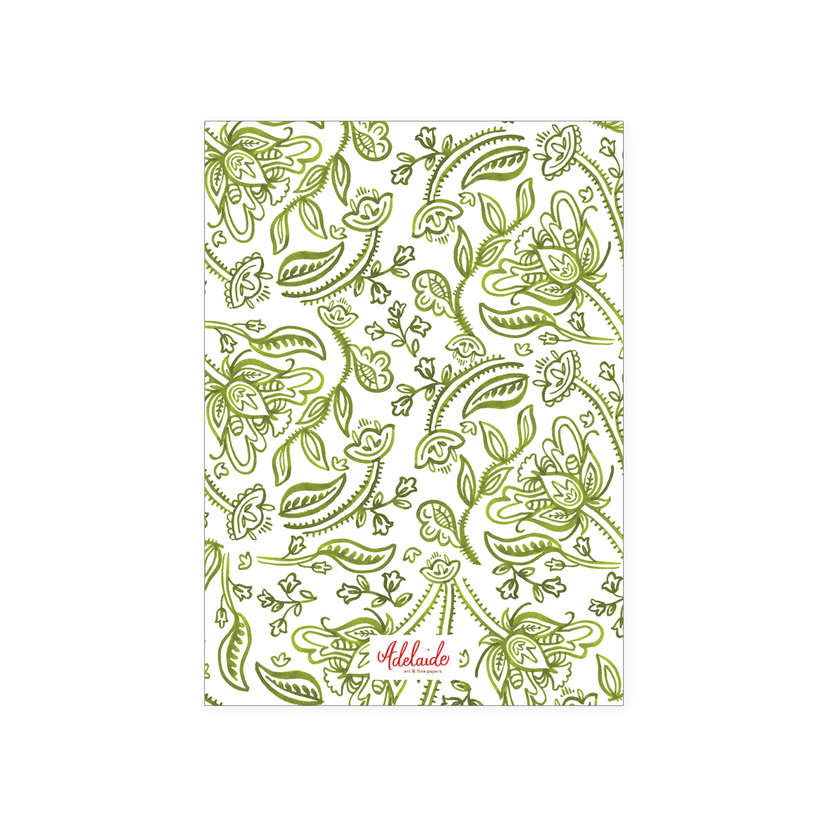 Green Paisley Holiday Card