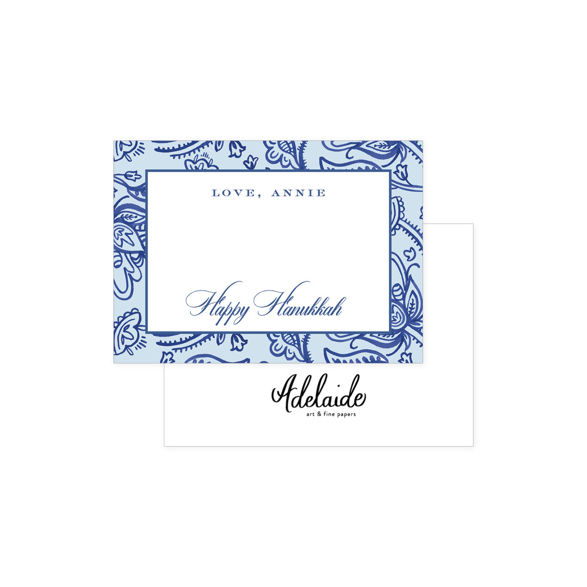 Hanukkah Paisley Holiday Gift Tags