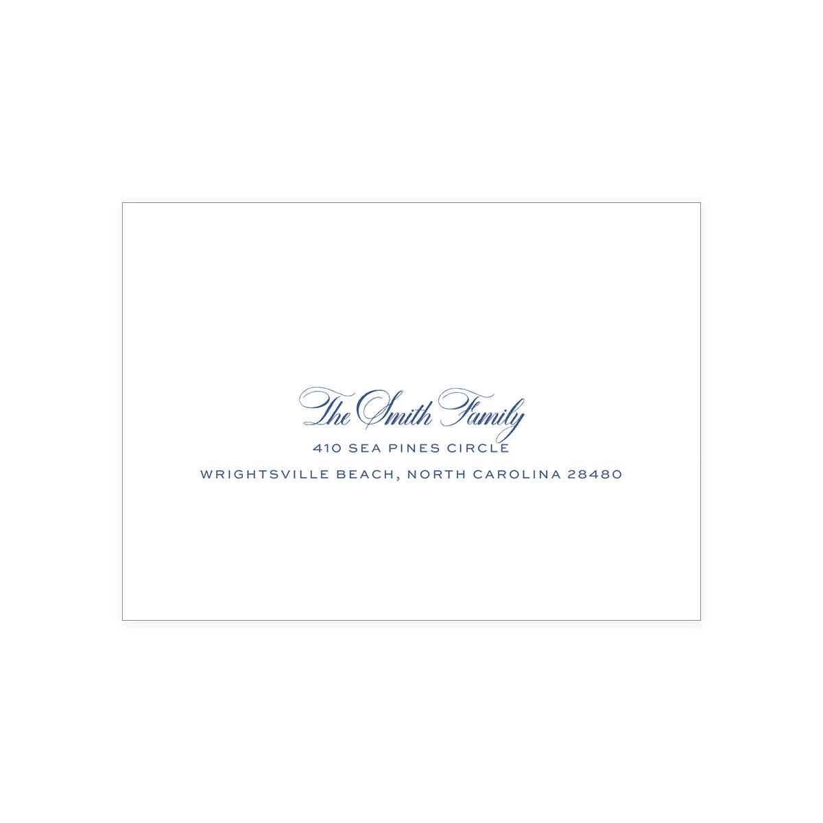 Blue Paisley Holiday Card