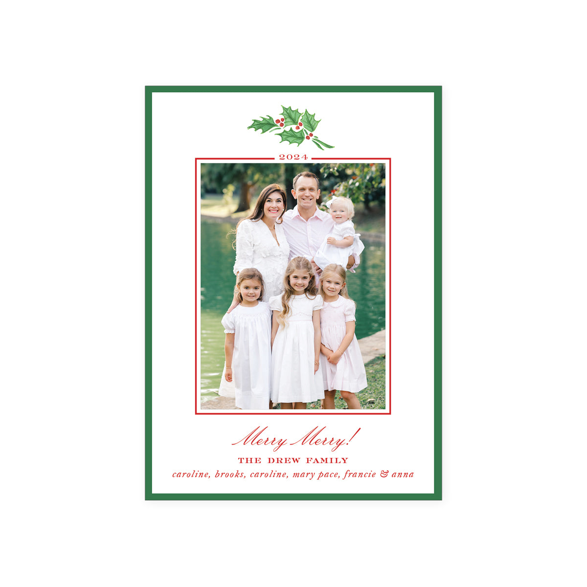 Holly Holiday Card