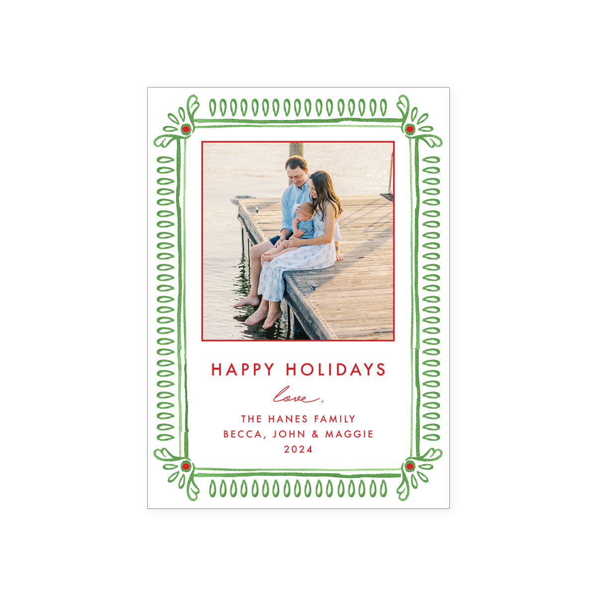 Merry Border Holiday Card