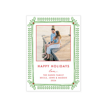 Merry Border Holiday Card