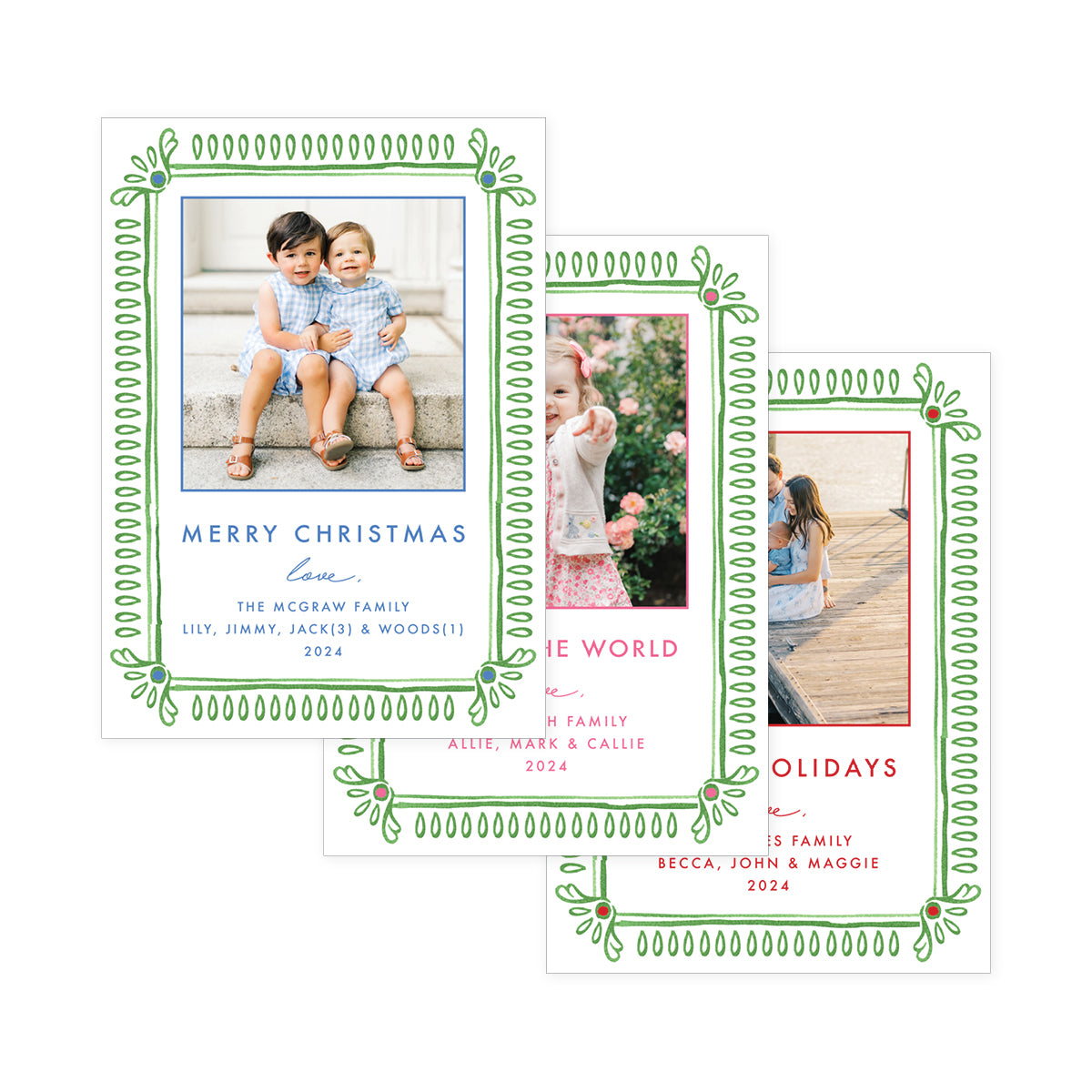 Merry Border Holiday Card