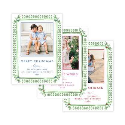 Merry Border Holiday Card