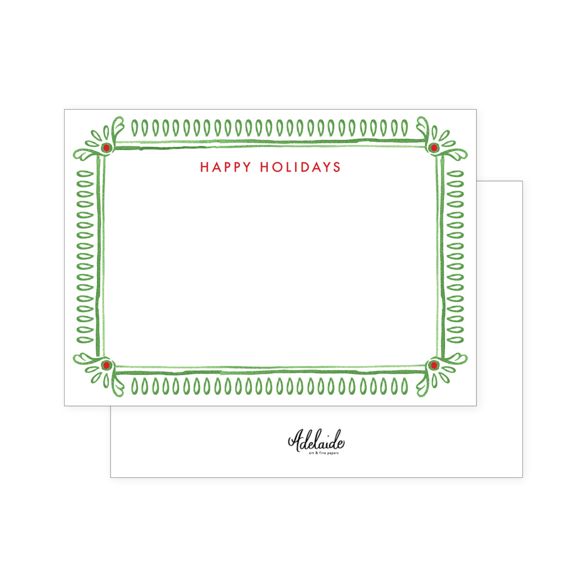 Merry Border Holiday Stationery