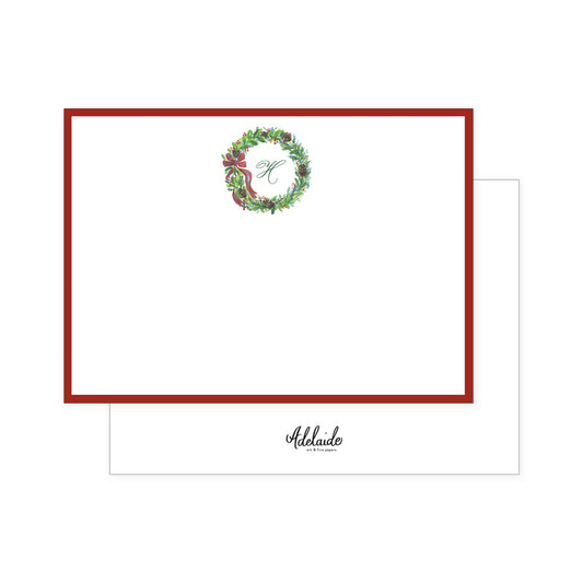 Wreath Holiday Stationery